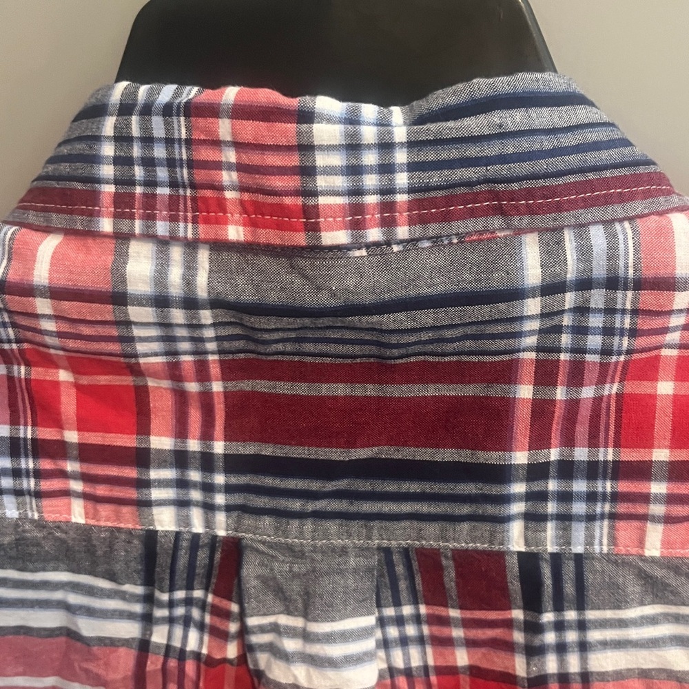 U.S. Polo Assn. Blue and Red Plaid Shirt - Picture 4 of 5